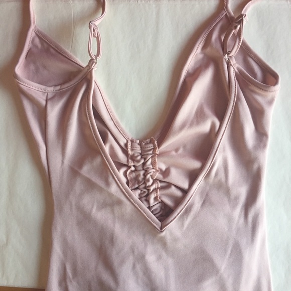 'Kali' Plunge V-Neck Dress - Dusty Pink - Picture 7 of 7